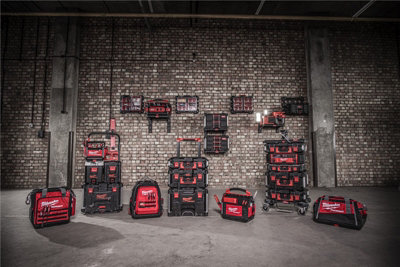 Milwaukee PACKOUT Case 3 Drill Impact Wrench Grinder Top Case Tool ...
