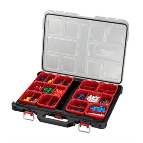 Milwaukee PACKOUT Slim Organiser Stacking Tool Fixings Case IP65 4932471064