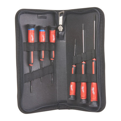 Milwaukee Precision Fine Screwdriver Set PH/SL 6 Pieces Phillips Slot 4932471869