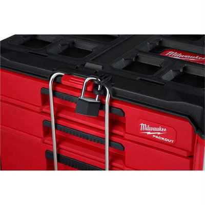 Milwaukee Red Packout Multi Depth 3 Drawer Tool Box