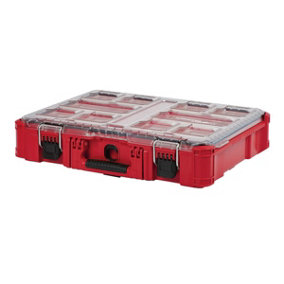 Milwaukee Red Packout Organizer With 10 Removable & Mountable Bins