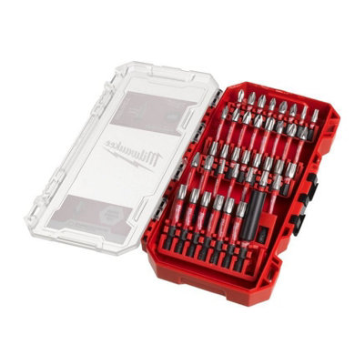 Shockwave Screwdriver Bit Set 40 Piece and Angle Attachment