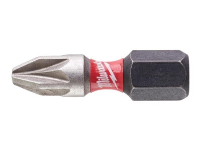 Milwaukee SHOCKWAVE PZ2 x 25mm Impact Duty Screwdriver Bits Pack 2 ...