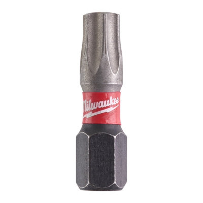 Milwaukee SHOCKWAVE TORX Impact Duty Bits TX30 25mm Pack of 2 4932472046