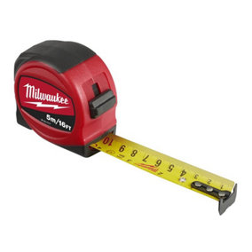 Milwaukee - Slimline Tape Measure 5m/16ft (Width 25mm)