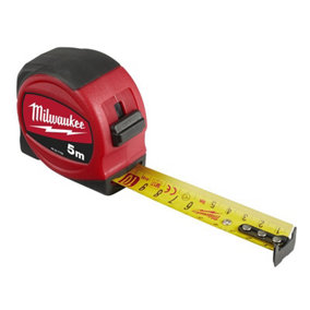 Milwaukee - Slimline Tape Measure 5m (Width 25mm) (Metric Only)