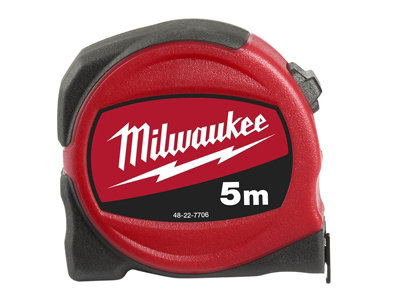 Milwaukee - Slimline Tape Measure 5m (Width 25mm) (Metric Only)