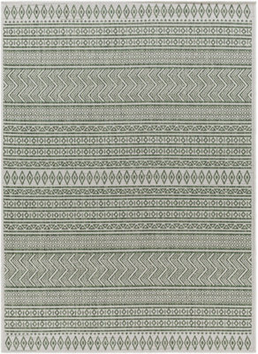 MIMI In- & Outdoor Global Olive Green/Beige Area Rug 130 x 180 cm