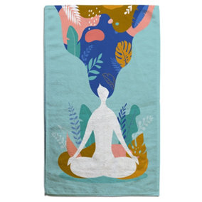 mindfulness, meditation and yoga (Bath Towel) / Default Title