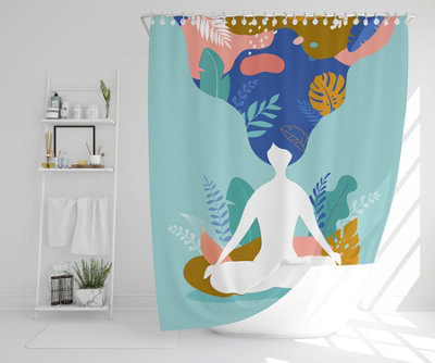 mindfulness, meditation and yoga (Shower Curtain) / Default Title Price Comparisons | Compare The Build