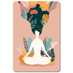 mindfulness, meditation and yoga Woman (Placemat) / Default Title