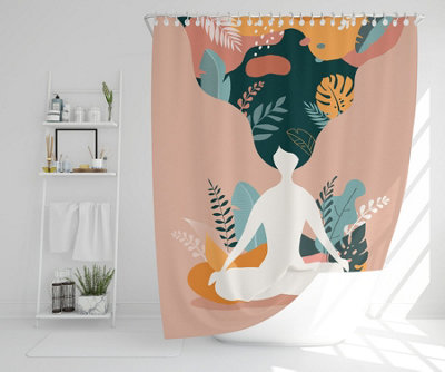 mindfulness, meditation and yoga Woman (Shower Curtain) / Default Title Price Comparisons | Compare The Build