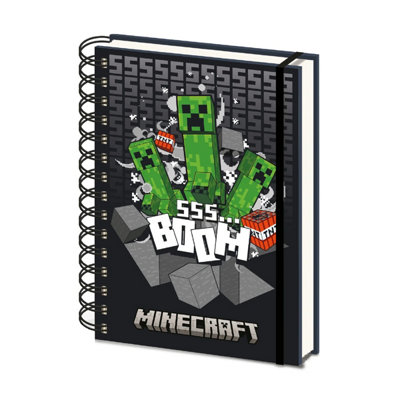 Minecraft 3D & Lenticular A5 Wirebound Notebook Multicoloured (One Size)