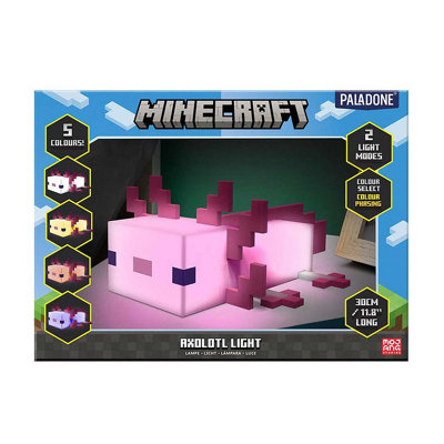 Minecraft Axolotl Cordless Table Light - 7