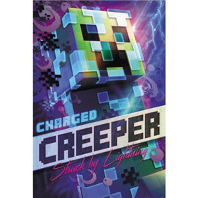 Minecraft Charged Creeper 162 Poster Multicoloured (One Size)
