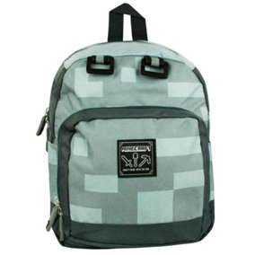 Minecraft Childrens/Kids Official Silver Mini Backpack Silver (One Size)
