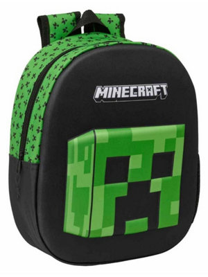 Minecraft Creeper 3D Backpack Rucksack