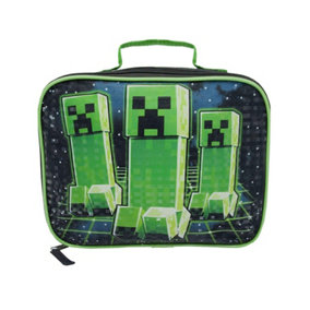 Minecraft Creeper Lunch Box Green/Black (One Size)
