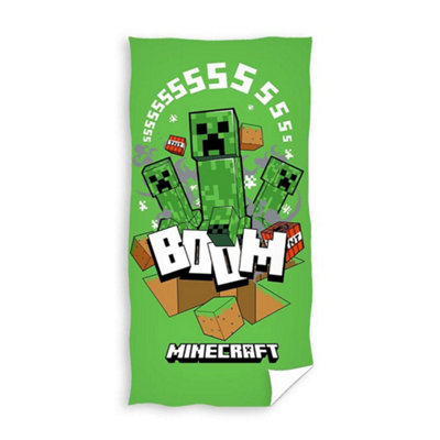 Minecraft bath towels sale