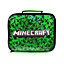 Minecraft Lenticular Creeper Lunch Bag Set Green/Black (One Size)