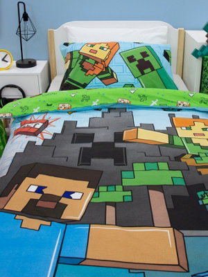 Harry Potter Omkeerbare beddengoedset voor tweepersoonsbed, dekbedovertrek 240 x 220 cm en 2 kussenslopen 63 x 63 cm, 100% polyester