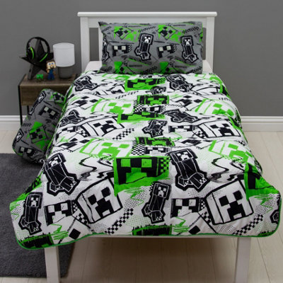Minecraft Mixed Up Single Coverless Quilt Tog