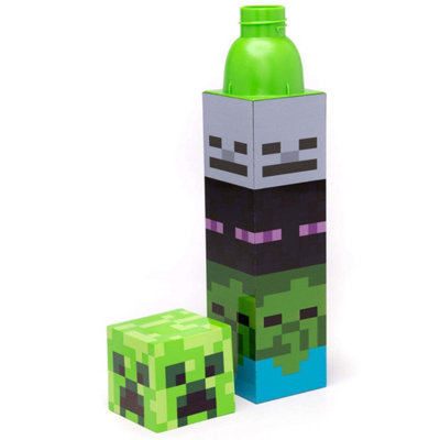 Minecraft - Stainless Steel Water Bottle - Grey Mob Characters - Video Game  Kids Water Bottle - 550ml on Vimeo