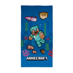 Minecraft Ocean 100% Cotton Towel