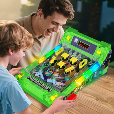 Minecraft Pinball Machine With Dazzling LED Fun