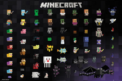 Minecraft Pixel Sprites 61 x 91.5cm Maxi Poster