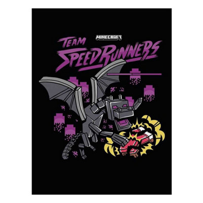 Minecraft Team Speedrunners Canvas Print Grey/Yellow/Violet (One Size)