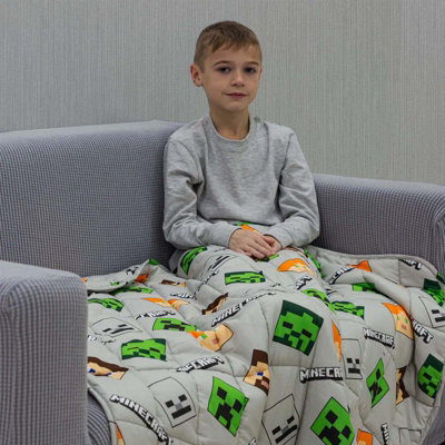 Fortnite Accessories Minecraft Fleece Wearable Blanket With