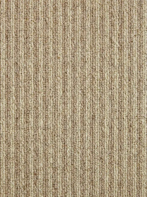 Mineral Pure Wool Loop Pile Carpet by Remland (Stripe Pyrite, 5m x 4m)