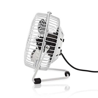 Mini 4" Cooling USB Desk Fan - White