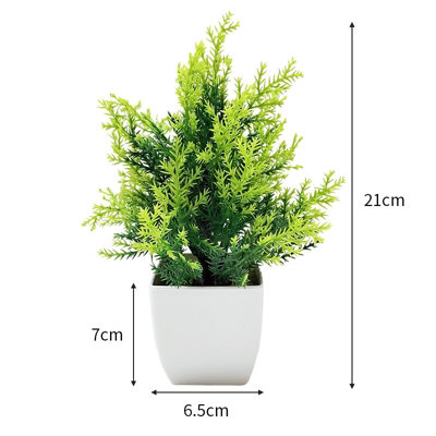 Mini Artificial Tree in Pot - Realistic Faux Plant for Indoor Home ...