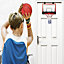 Mini Basketball Hoop Net Indoor Over the Door Backboard With Ball Pump Game Set