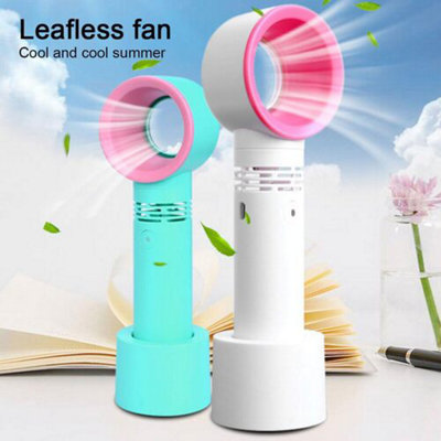 Mini Bladeless Cooler Fan Rechargeable USB, Suitable For Summer
