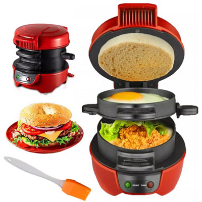 Mini Breakfast Muffin Maker Non Stick Plates Electric Burger Maker ...