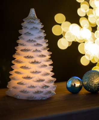 Mini Christmas LED Glitter Tree Decoration