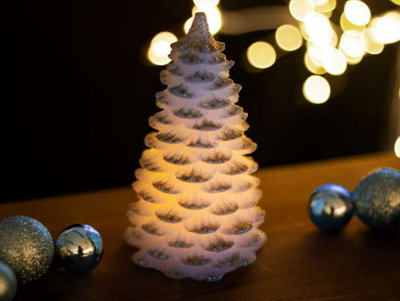 Mini Christmas LED Glitter Tree Decoration