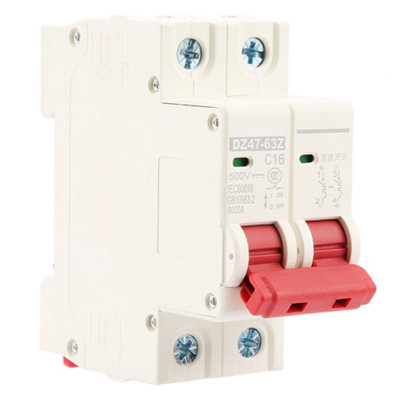 Mini Circuit Breaker DZ47-63Z-2P,2P,500V,16A-Safe and Reliable Protection