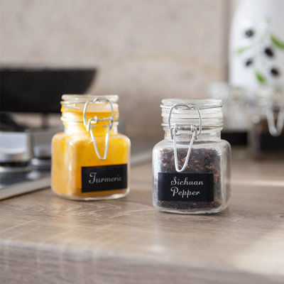 Clear spice jars sales