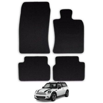 Mini Clubman 2007-2015 R55 Car Floor Mats Tailored Fit Carpet Set 4pcs Black