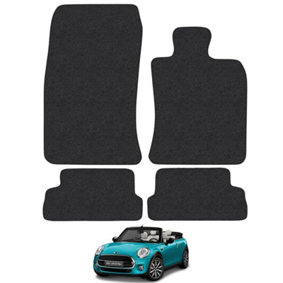 Mini Convertible 2008-2016 R57 Car Floor Mats Carpet Tailored Fit 4pcs Set Black