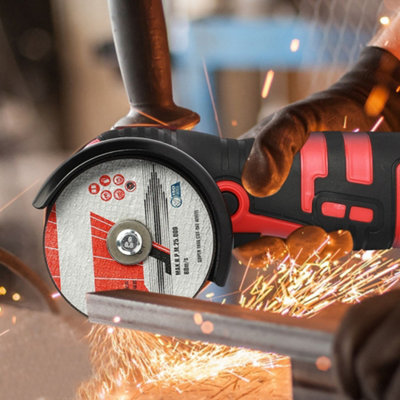 Mini Cordless Angle Grinder Polishing with Brush Cutter+2 Battery and ...