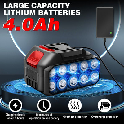 Mini Cordless Chainsaw 8 Inch, Cordless Brushless with Battery 4000mAH ...