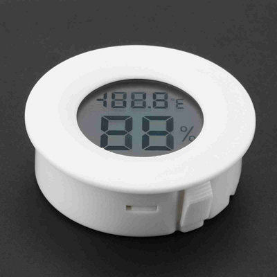 Mini Digital LCD Thermometer Hygrometer Round Shape Temperature Humidity Meter for Reptile