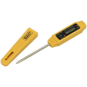 Mini Digital Thermometer - High Precision - Stainless Steel Probe - 1.5V Battery