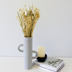 Mini Dried Flower Bouquet - Neutral Tones - 50cm in Height - For Home Décor - Flower Arranging