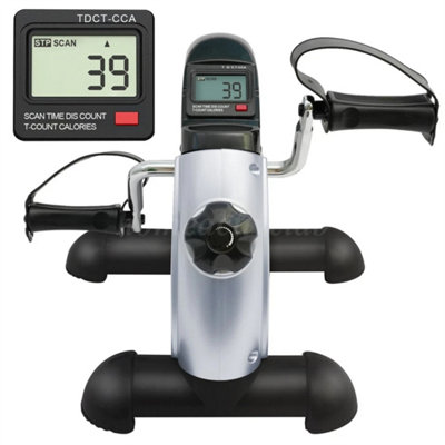Mini Exercise Bike Pedal Exerciser Arm Leg Cycle Machine Adjustable ...